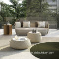 Wicker Sofa Stuhl Set Patio Möbelsofa